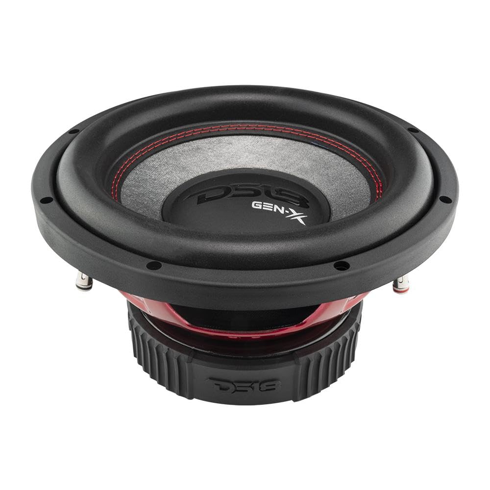 Subwoofer DS18 GEN-X104D em preto – Bobina de voz de alumínio